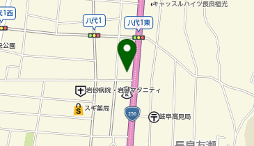 岐阜トヨタ自動車三田洞店の地図画像