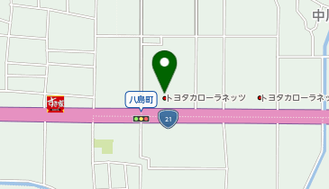 トヨタカローラネッツ岐阜ネッツ大垣北店の地図画像