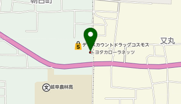 トヨタカローラネッツ岐阜カローラ北方店の地図画像