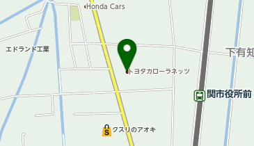トヨタカローラネッツ岐阜カローラ関店の地図画像