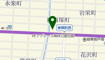 岐阜日産GN biz matesの地図画像