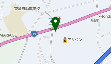 Honda Cars岐阜中津川西店の地図画像