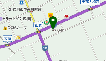 東海マツダ販売恵那店の地図画像