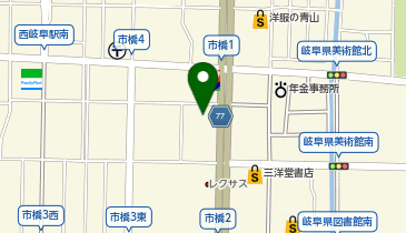 ポルシェセンター岐阜の地図画像