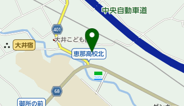 岐阜トヨタ自動車恵那店の地図画像