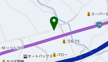 岐阜日産カーパレス中津川の地図画像