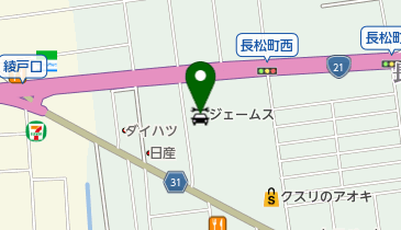 ジェームス大垣長松店の地図画像