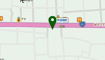 カーライフサービスランニングの地図画像