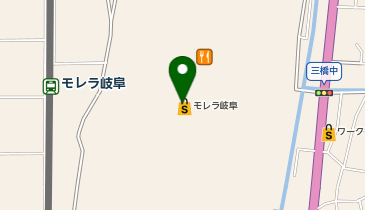 牛角焼肉食堂モレラ岐阜店の地図画像