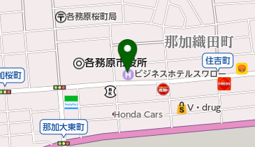 ビジネスホテルスワローの地図画像