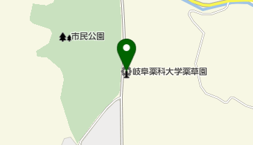 岐阜薬科大学薬草園の地図画像