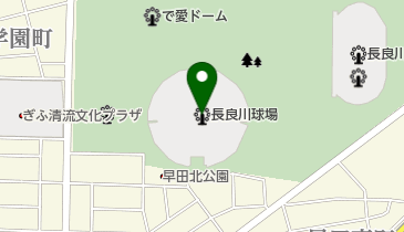 ぎふしん長良川球場の地図画像