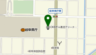 OKBぎふ清流アリーナの地図画像