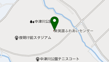 中津川市東美濃ふれあいセンター多目的アリーナの地図画像
