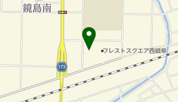 岐阜市西部体育館の地図画像