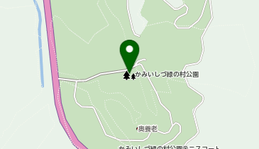かみいしづ緑の村公園バンガロー村の地図画像