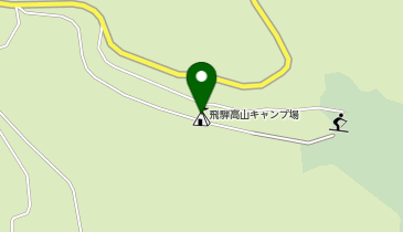 飛騨高山キャンプ場の地図画像