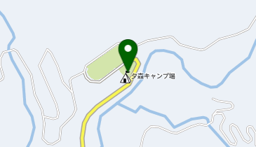 夕森渓谷キャンプ場の地図画像