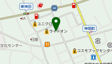 スポーツクラブアクトス恵那店の地図画像