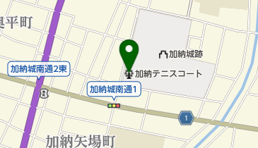 加納テニスコートの地図画像