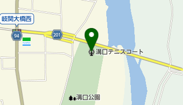 溝口テニスコートの地図画像