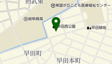 早田テニスコートの地図画像