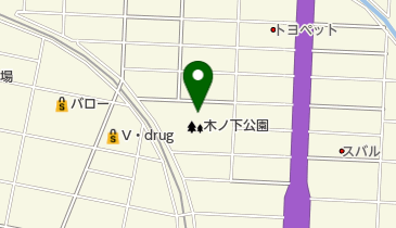 木ノ下テニスコートの地図画像