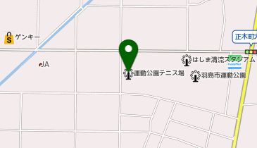 羽島市運動公園テニス場の地図画像