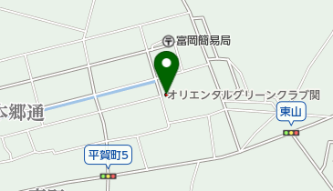 オリエンタルグリーンクラブ関の地図画像