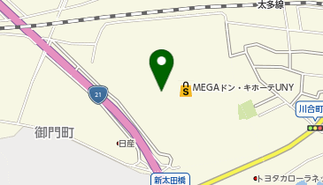 アピナ美濃加茂店の地図画像