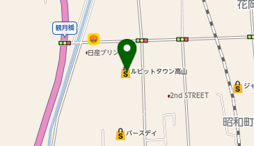 ルビットランド高山の地図画像