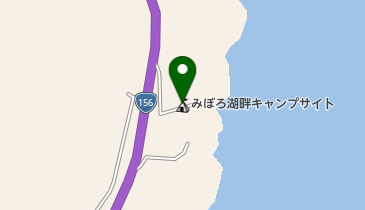 御母衣湖畔の地図画像