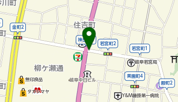 ぎふ信長まつりの地図画像