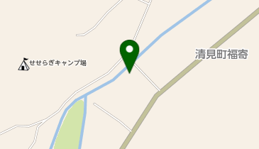 川上川河渡橋付近の地図画像