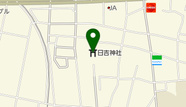 日吉神社の地図画像