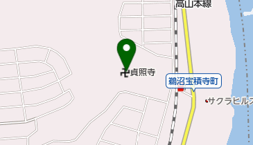 貞照寺の地図画像