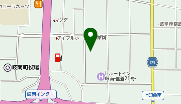 ぎなん温泉の地図画像