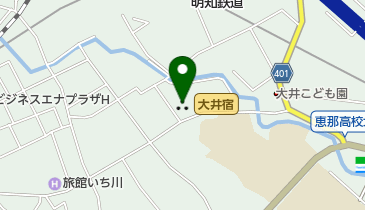 大井宿の地図画像