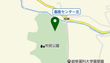 岐阜市民公園の地図画像
