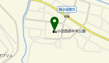 小田西部中央公園の地図画像