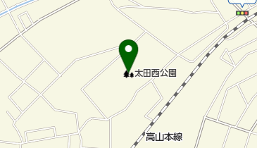 太田西公園の地図画像