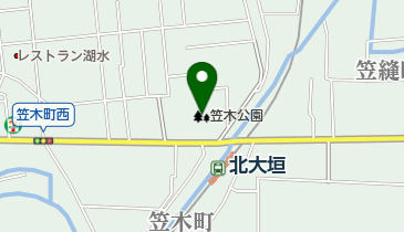 笠木公園の地図画像