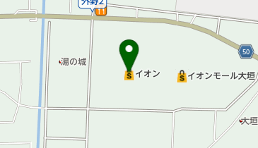 イオン大垣店の地図画像