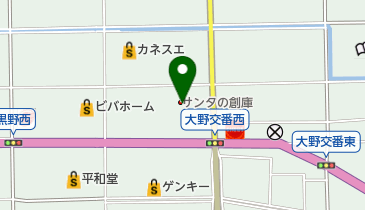 サンタの創庫大野店の地図画像