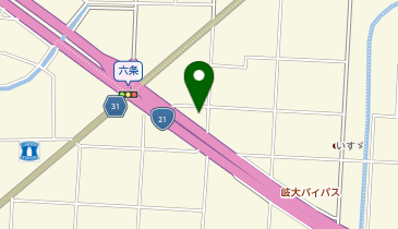 ゆず庵岐阜六条店の地図画像