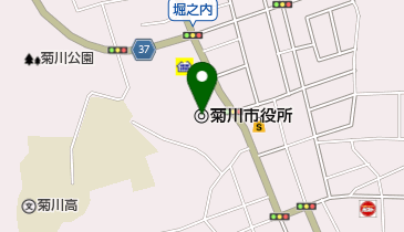 菊川市役所の地図画像