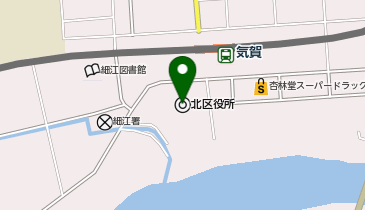 浜松市北行政センターの地図画像
