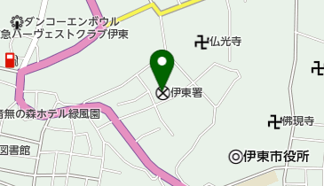 伊東警察署の地図画像