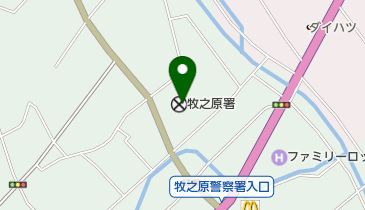 牧之原警察署の地図画像