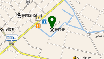 藤枝警察署の地図画像